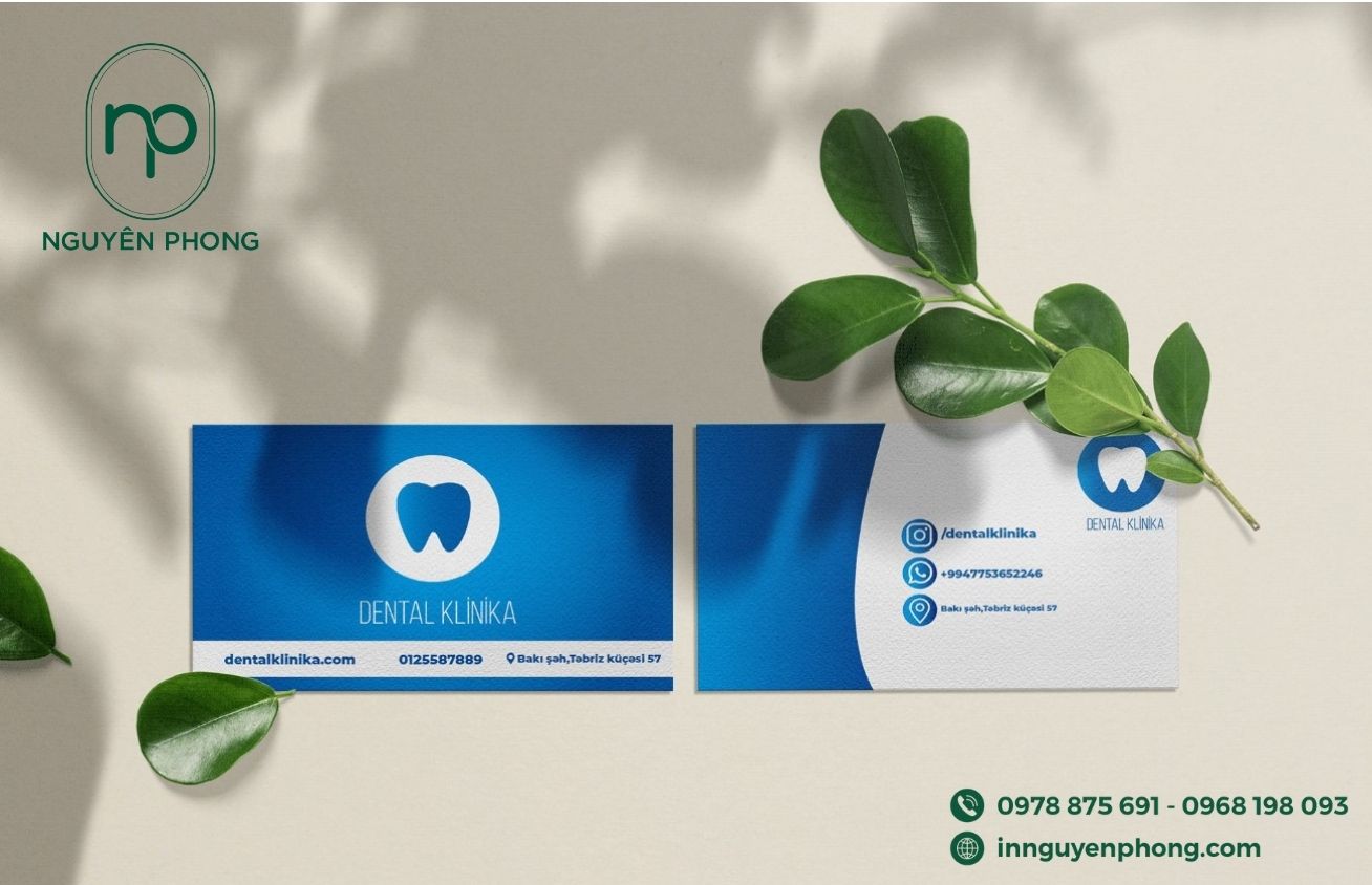 Mẫu card visit bác sĩ nha khoa